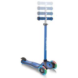 Globber -V2 3-Wheel Kids Kick Scooter - LED Light Up Wheels - Adjustable Height T-Bar - for Boys and Girls