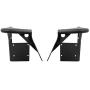 Hooke Road Wrangler TJ Flat Fender Flares Front Steel Armor Wheel Cover Guards Compatible with Jeep Wrangler TJ 1997-2006(2PCS)