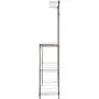 Amazon Basics Kitchen Storage Bakers Rack with Wood Table, Chrome/Wood - 63.4'' Height Amazon Basics Kitchen Storage Bakers Rack with Wood Table, Chrome/Wood - 63.4'' Height