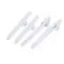 uxcell Bed Fence Lifter Lifting Rail Connection Set White w Screws