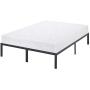 Olee Sleep 14 Inch Heavy Duty Steel Slat/ Anti-slip Support/ Easy Assembly/ Mattress Foundation/ Bed Frame/ Noise Free/ No Box Spring Needed, Queen