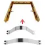 Baoblaze 100 Pieces Wholesale Spring Clips Holds Framed Object Snugly Against Frame Molding fit for Metal Aluminum Frames