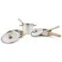 New Classic Toys Wooden Metal Pan Set Pretend Play Toy for Kids Cooking Simulation Educational Toys and Color Perception Toy for Preschool Age Toddlers Boys Girls New Classic Toys Wooden Metal Pan Set Pretend Play Toy for Kids Cooking Simulation Educational Toys and Color Perception Toy for Preschool Age Toddlers Boys Girls