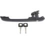Exterior Front Door Handle Compatible with DODGE SPRINTER 2003-2006 RH=LH Textured Black Plastic+Metal (=Tailgate Handle)