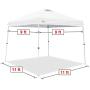 CROWN SHADES Pop up Canopy, Slant Leg Outside Canopy Top 9x9 ft, Base 11x11 ft, One Push Up Instant Shelter Canopy with Wheeled Bag, White CROWN SHADES Pop up Canopy, Slant Leg Outside Canopy Top 9x9 ft, Base 11x11 ft, One Push Up Instant Shelter Canopy with Wheeled Bag, White