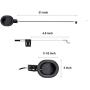 CUGLB Universal Recliner Release Pull Handle, Oval Plastic Sofa Chair Replacement Parts with Cable, Great for Ashley and Major Recliner Brands Sofa