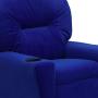 Flash Furniture Contemporary Blue Microfiber Kids Recliner with Cup Holder