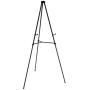 Lightweight Aluminum Telescoping Display Easel, 70 Inches, Black