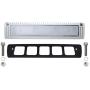 Raycharm 13'' 6000K Natrual White High Lumen Output Low Current Draw, 40° Down Angled Flood Beam, 12V/24V DC 27W 2700 LM, LED Light Fixture/Work Light/Scene Light for RV & Utility Vehicle, White, 1PC