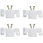 E-outstanding Sofa Interlock 4PCS Universal Metal Sectional Sofa Interlocking Furniture Connector Bracket with 8PCS Screws