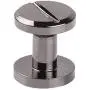 CHICTRY 10Pcs Chicago Screws Round Flat Head Solid Metal Screw Posts Nail Rivet Tack Button Studs for Leather Bookbinding Crafting Gun Black 10 * 4mm
