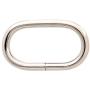 BIKICOCO 1-1/4 Metal Oval Ring Buckle Loops Non Welded for Leather Purse Bags Handbag Straps, Silver - Pack of 10