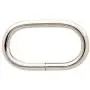 BIKICOCO 1-1/4 Metal Oval Ring Buckle Loops Non Welded for Leather Purse Bags Handbag Straps, Silver - Pack of 10