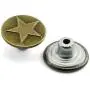 PZRT 50 Sets Dia 17mm Denim Jacket Metal Tack Buttons Jeans, Bib Overalls Retro Tack Buttons of 5 Kinds