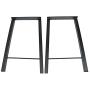 Tengchang 40'' Metal Dining Table Desk Legs, Set of 2