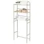 HomeBase 3 Tier Over The Toilet Bathroom Space Saver, 23'' L X 10.2'' D X 59.6'' H, Bathroom Shelf, 3 Metal Organizer-Satin Nickel HomeBase 3 Tier Over The Toilet Bathroom Space Saver, 23'' L X 10.2'' D X 59.6'' H, Bathroom Shelf, 3 Metal Organizer-Satin Nickel