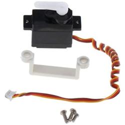 Bonarty 2 x Metal Servo Steering Gear Servo for WLtoys XK X450.0010 RC Aircraft Helicopter Model Steering Part Accessories Micro RC Servo