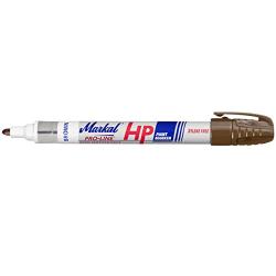 Markal Pro-Line HP High Performance Liquid Paint Marker with 1/8'' Bullet Tip, Brown (Pack of 12)