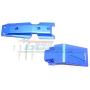GPM for Traxxas E-Revo 2.0 VXL Brushless (86086-4) Upgrade Parts Aluminum Front Skid Plate - 2Pc Set Blue