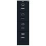 Scranton & Co 4 Drawer 22'' Deep Letter File Cabinet in Black, Fully Assembled