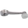 Window Crank compatible with Ford F-Series 73-79/Bronco 80-86 Front Chrome Body-White Knob Metal Set of 2
