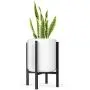 MUDEELA Metal Plant Stand, Mid Century Modern Plant Stand 15 inches in Height, Indoor & Outdoor Potted Plant Holder, Hold Up to 10 Inch Planter, Pot & Plant Not Included, Black MUDEELA Metal Plant Stand, Mid Century Modern Plant Stand 15 inches in Height, Indoor & Outdoor Potted Plant Holder, Hold Up to 10 Inch Planter, Pot & Plant Not Included, Black