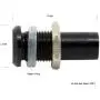 Alpinetech 6mm 1/4'' White 12V LED Metal Indicator Pilot Custom Dash Light Lamp with Black Body PLB-6