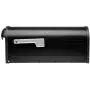 Architectural Mailboxes 8830B-10 Winston Nickel Flag Post Mount Mailbox, Medium, Black Architectural Mailboxes 8830B-10 Winston Nickel Flag Post Mount Mailbox, Medium, Black