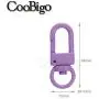 26PCS Assorted Colors Snap Hook Metal Swivel Lobster Claw Clasp for Key Ring Car Keychain Belt ID Lanyard DIY Craft Parts
