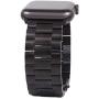 Miniseas Band Compatible with Apple Watch Band 38mm 42mm Stainless Steel Wristband Metal Buckle Clasp Strap Replacement Bracelet for iWatch Series 5/4/3/2/1 40mm 44mm (Black, 38MM-40MM)