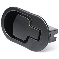 1x Recliner Replacement Parts @ Large Oval Black Solid Aluminum Metal Pull Recliner Handle (Black), Flapper Style, 100% Customer Satisfaction Guarantee