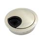 DGOL 5 pcs 1-7/8 inch (48MM) Metal Desk Grommet Cable Cord Wire Hole Cover Outlet Port (Brushed Silver)