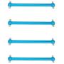 GINIHUIFISH 4pcs Metal Dog Bone Drive Shafts for WLtoys A959 A969 A979 K929 1:18 RC Car Monster Truck Parts Replacement Blue