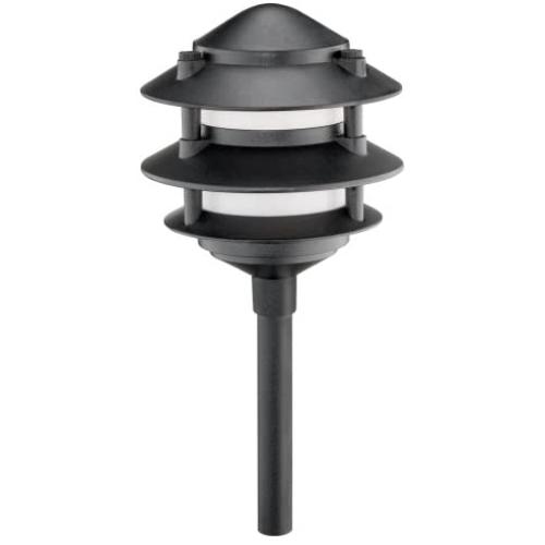 Intermatic CL191 Malibu Low Voltage Premium Cast Metal 3 Tier 11-Watt Landscape Light, Black