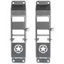 Hooke Road Metal Folding Door Hinge Steps, Door Pedal w/Star Sign Compatible with Jeep Wrangler JL & Jeep Gladiator JT 2018 2019 2020 2021 (Set of 2) Hooke Road Metal Folding Door Hinge Steps, Door Pedal w/Star Sign Compatible with Jeep Wrangler JL & Jeep Gladiator JT 2018 2019 2020 2021 (Set of 2)