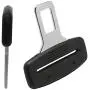 Car Seat Belt Clips 4Pack Yazepia Universal Seat Belt Buckle Alarm Stopper Metal Rust Proof Durable Clips Specially Adapted for Use On Vehicle Safety Belts (black)