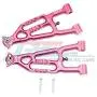 GPM Losi 1/10 Baja Rey 4WD Desert Truck (LOS03008) Upgrade Parts Aluminum Front Lower Suspension Arm - 1 Pair Set Red