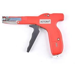 ACTCRH ACT-CT11N Cable Tie Gun for Wire Harness and Cable Bundle, Fastening and Cutting Plastic Nylon Cable Ties, Red