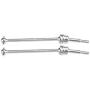 RC Car Front Rear Drive Shaft, 1 Pair Front Rear Universal Transmission Shaft CVD for HIMOTO 1/10 Remote Control Car Accessory(Silver)
