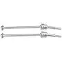 RC Car Front Rear Drive Shaft, 1 Pair Front Rear Universal Transmission Shaft CVD for HIMOTO 1/10 Remote Control Car Accessory(Silver) RC Car Front Rear Drive Shaft, 1 Pair Front Rear Universal Transmission Shaft CVD for HIMOTO 1/10 Remote Control Car Accessory(Silver)