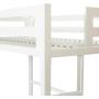 New Premium Deluxe Twin Metal Loft Bed in White Color