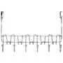 DecoBros Supreme Over The Door 11 Hook Organizer Rack, Chrome Finish DecoBros Supreme Over The Door 11 Hook Organizer Rack, Chrome Finish