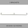 Mayrhyme Room Darkening Curtain Rod 48-84 Inches, Wrap Around Design,1-Inch Diameter Single Drapery Rod, Extendable Metal Rod Set of Window Treatment (Satin Nickel)