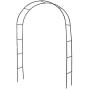 Garden Arch Tredllis for Climbing Plants Rose Metal Wedding Arches Ceremony Party Outdoor Floral Decor Black