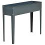 Outsunny 40'' x 12'' x 32'' Metal Raised Garden Bed Planter Box - Dark Grey