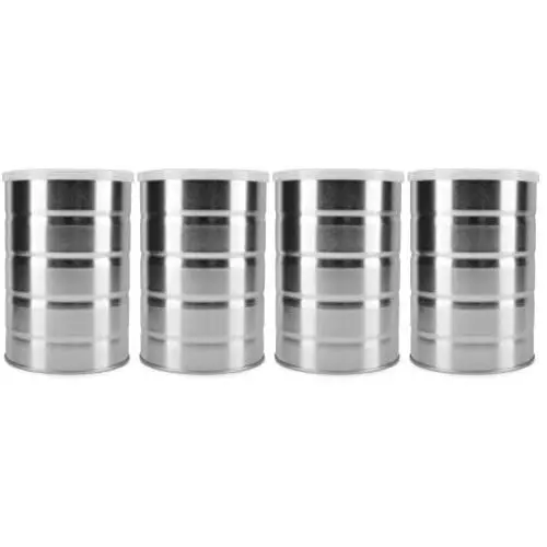 Cornucopia Empty Coffee Cans (4-Pack); Metal Cans for Kitchen Storage, Coffee Packaging and Arts & Crafts
