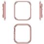 Leotop Compatible with Apple Watch Case 38mm 42mm, Compatible iWatch Bumper Metal Protective Cover Aluminum Alloy Frame Bling Shiny Protector Compatible Apple Watch Series 3/2/1(Matte Rose Gold, 38mm)