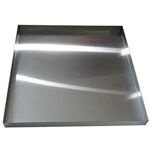 36'' x 36'' 2.5'' Heavy Duty Washer Machine Drain Pan Catch, Stainless Steel Extra Large 36'' x 36'' 2.5'' Heavy Duty Washer Machine Drain Pan Catch, Stainless Steel Extra Large