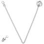 Pengxiaomei Pocket Chain,1pcs Handbag Chains Accessories 25cm/9.84inch Wallet Chain Metal Chain Handbags Strap for Keys/Wallet/Jeans Pants/Purse/Handbag