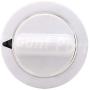 WE1M654 Dryer White Timer Control Knob with Metal Ring for General Electric GE Kenmore Sears RCA Hotpoint Dryer, Replaces AP3995088, 1264290, AH1482197, EA1482197, 212D1726